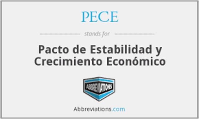 Creación del  Pacto para la Estabilidad y el Crecimiento Económico (PECE)