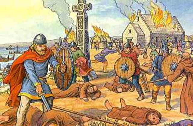 The Vikings Begin Attacking Christian Settlements