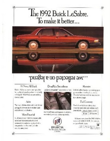 1992 Buick LeSabre ad
