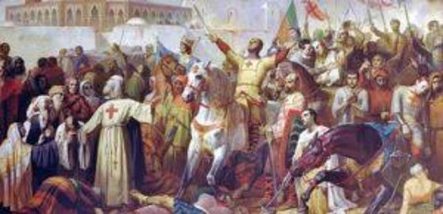 The First Crusade captures Jerusalem from the Muslims.