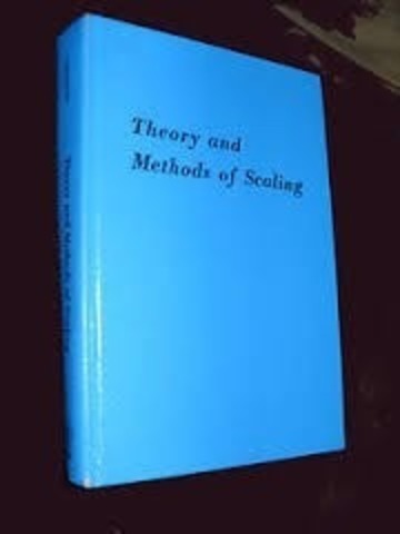 Theory and methods of scaling