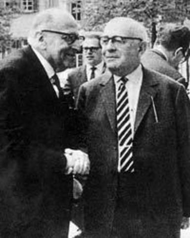 Theodor Adorno y Max Horkheimer