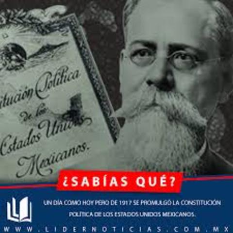 Promulgada la constitución politica