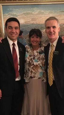 Khalid visits with the Pattisons