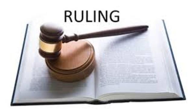 End of Ruling