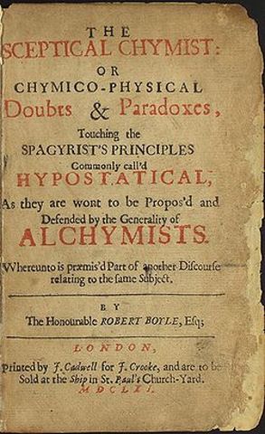 "The Sceptical Chymist" was published in London.