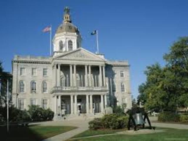State capitol established in Concord new hampshire
