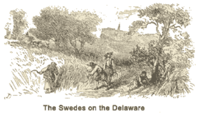 First settlement by the Swedes. delaware