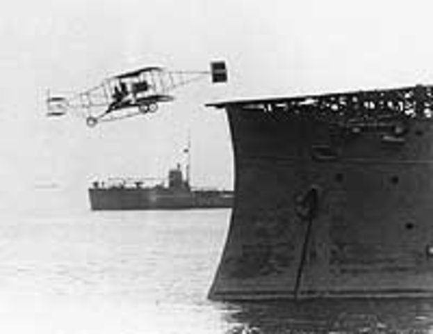 First flight off a ship