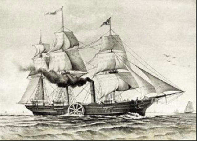 The Savannah becomes the first steamship to cross the Atlantic