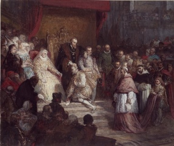 Abdication de Charles Quint à Bruxelles