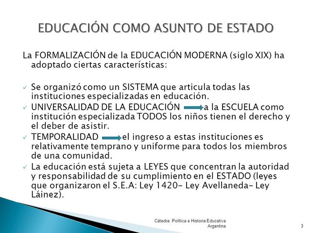 Formalizan  la educación