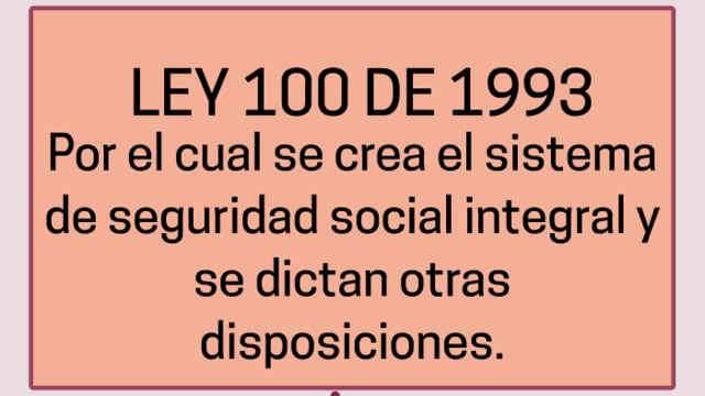 LA LEY 100 DE 1993