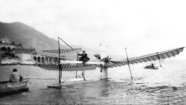 Henri Fabre flies the first successful seaplane