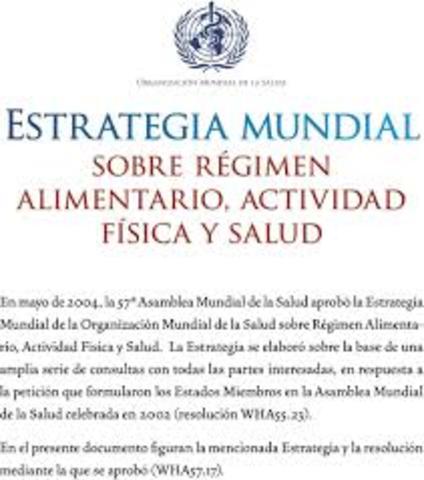 Estrategia Mundial de la OMC para controlar sobrepeso
