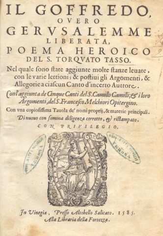 Gerusalemme liberata TORQUATO TASSO