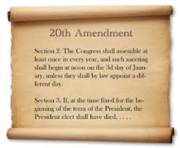20th Amendment