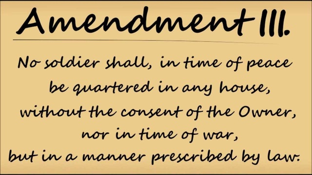 Amendment 3