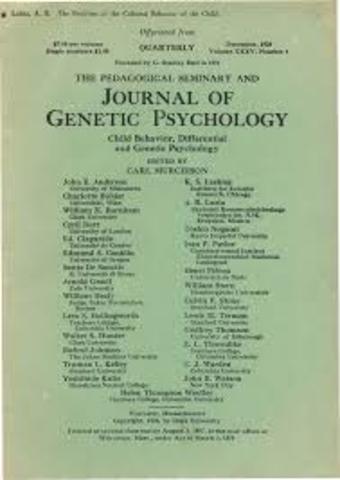 Fundación Revista Pedagogical Seminary