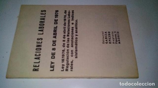 Ley de relaciones laborales