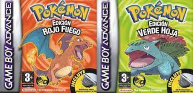 Pokémon verde hoja/ rojo fuego