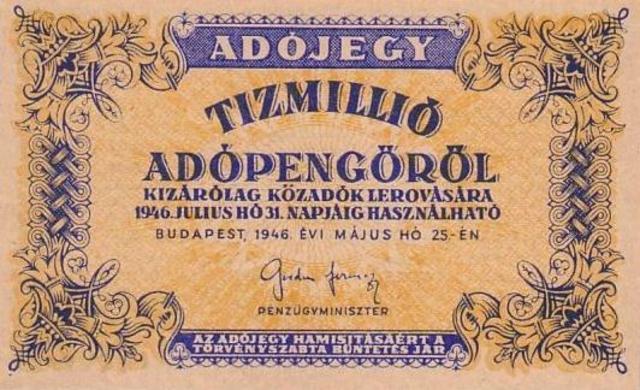 Adópengő is gyorsan inflálódott