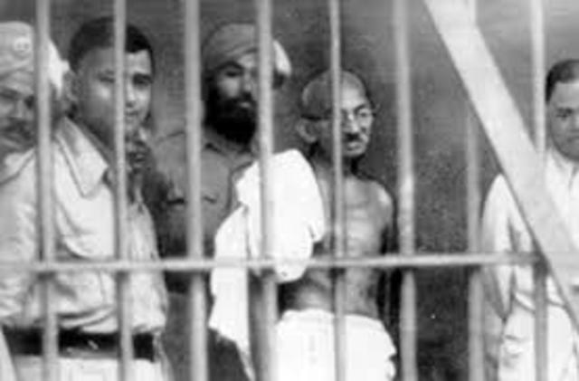 Gandhi started fasting to rebel against British rule