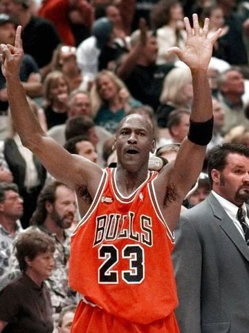 Michael Jordan won his SIXTH NBA championship