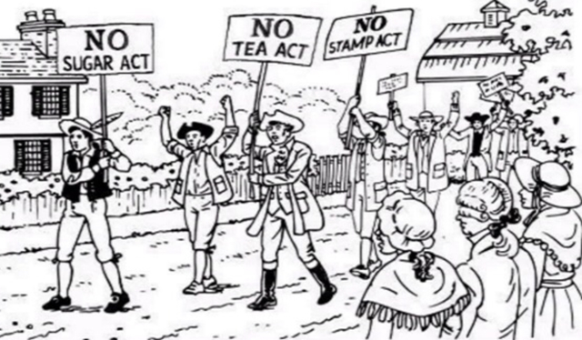 La révolte contre les taxes de l'Angleterre