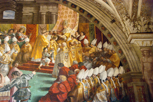 800 CE - Charlemagne is crowned as Emperor of the Holy Roman Empire.