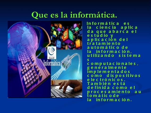 LLEGADA DE LA INFORMÁTICA Y TELECOMUNICACIONES