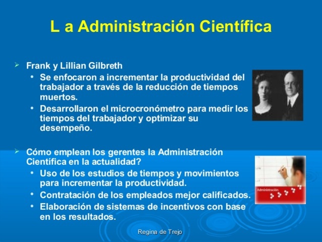 la Ergonomía Administración  científica