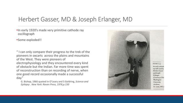 Joseph Erlanger y Herbert S. Gasser