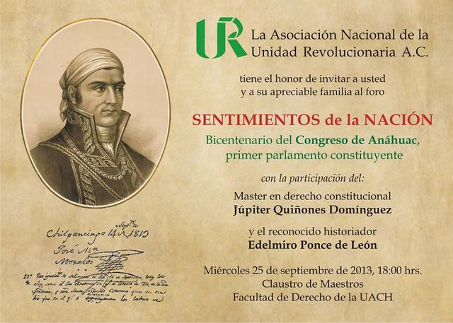 SENTIMIENTOS DE LA NACIÓN