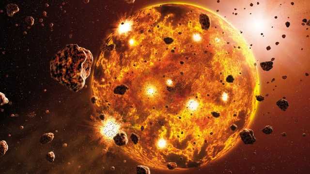 Col·lisió de meteorits.