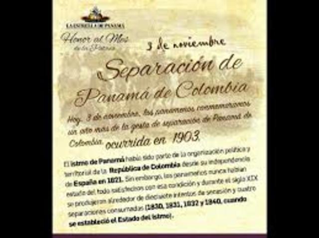 SEPARACION DE PANAMÁ