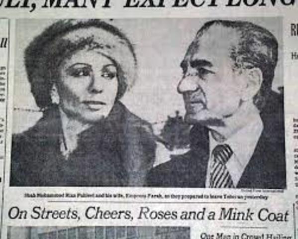 The Shah abdicates and leaves Iran