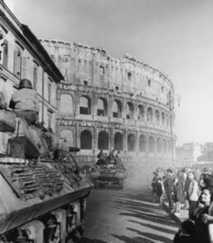 Las tropas aliadas liberan Roma