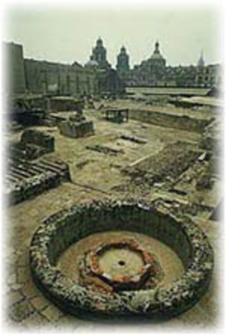 Aztecs found Tenochitlan