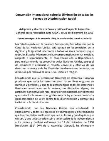 Convención internacional