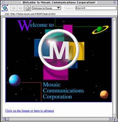 Se crea Mosaic Communications Corporation