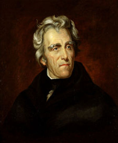 Andrew Jackson is inaugurated as seventh president