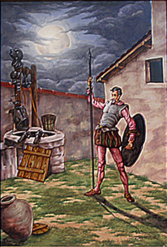 Sancho abandona "su" isla y decide partir en busca de Don Quijote.