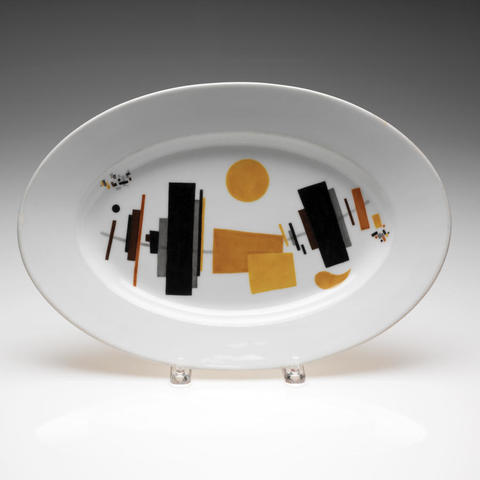 CLA: Suprematist platter by K. Malevich