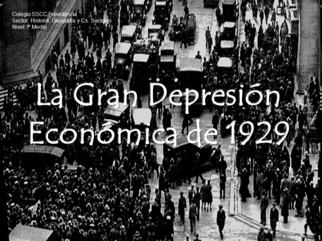 DEPRESIÓN ECONÓMICA MUNDIAL
