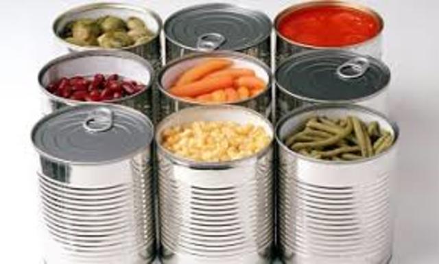 se inventaron las latas de conserva que vienen a revolucionar el manejo de los alimentos