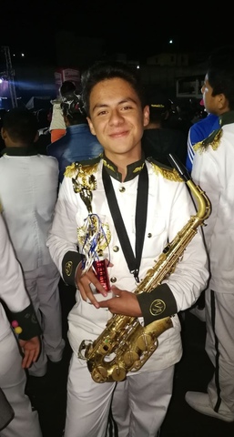 Mejor saxofonista del concurso nacional de bandas escolares