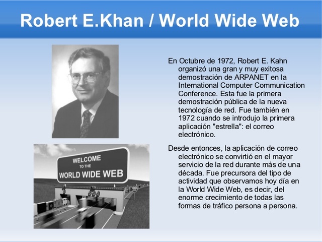 Primera demostración pública de Robert Kahn