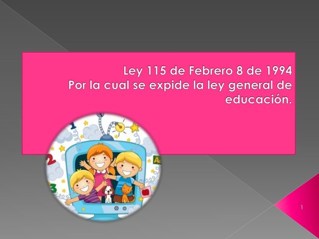 Internacionalidad de la ley 115