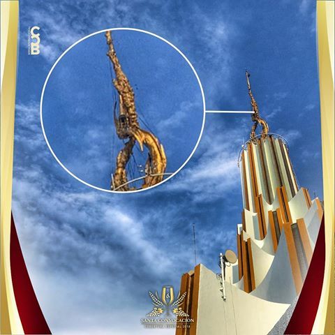 Se instala la “Vara de Aarón” en la cúspide del Templo Sede.